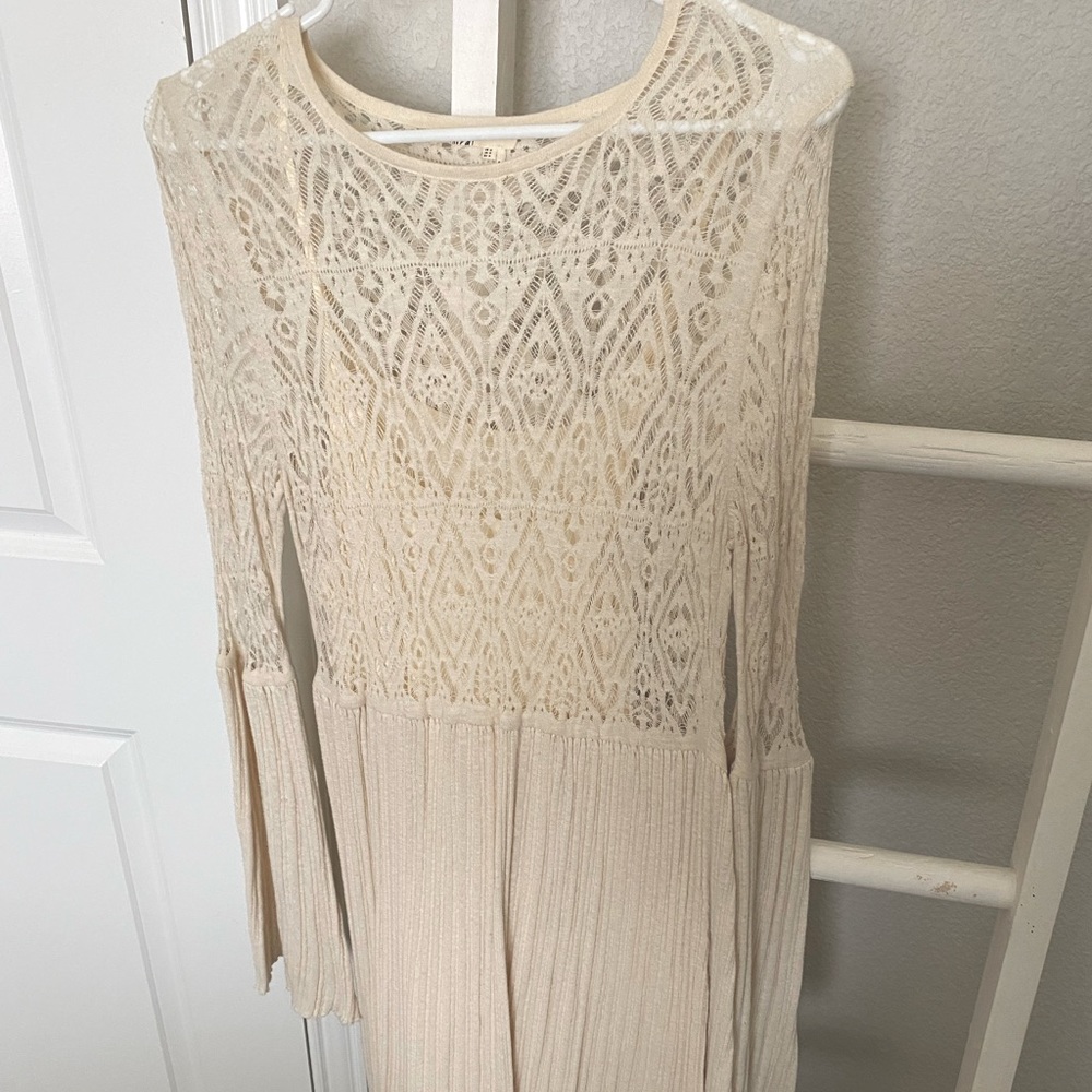 Anthropologie Lace Sweater Dress